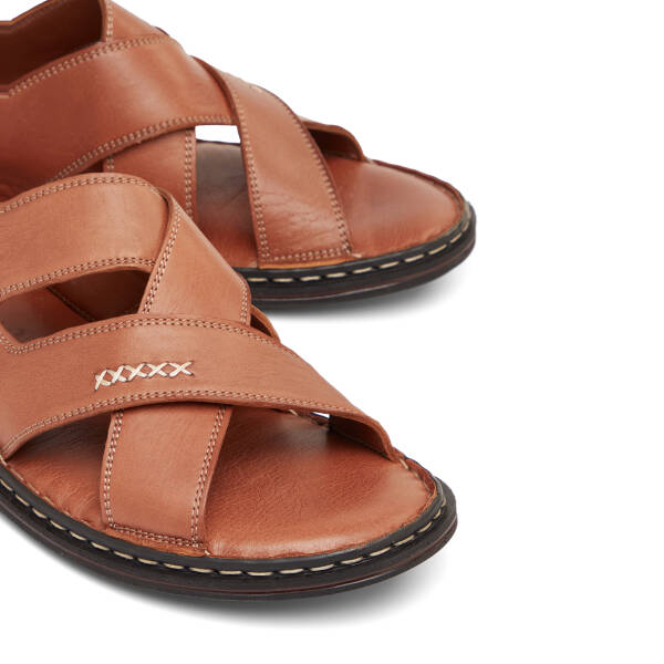 Taba Hakiki Deri Erkek Terlik - E26Y1TR57610-A29 - 3