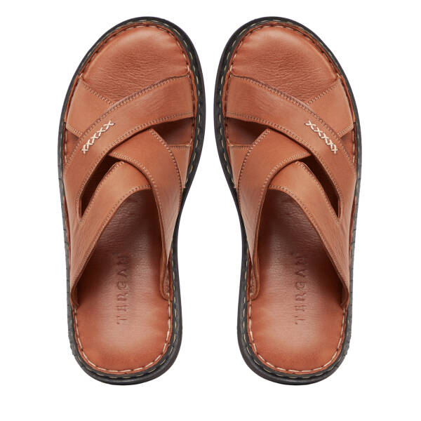 Taba Hakiki Deri Erkek Terlik - E26Y1TR57610-A29 - 5