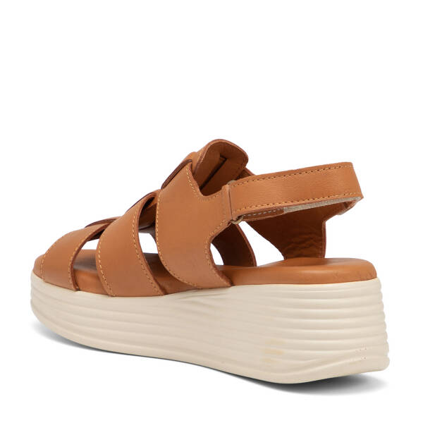 Taba Hakiki Deri Kadın Sandalet - K25Y1SN67987-A29 - 4