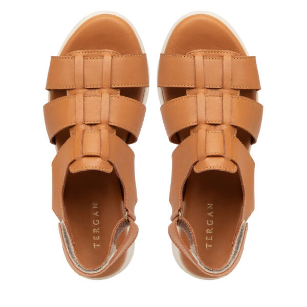 Taba Hakiki Deri Kadın Sandalet - K25Y1SN67987-A29 - 5