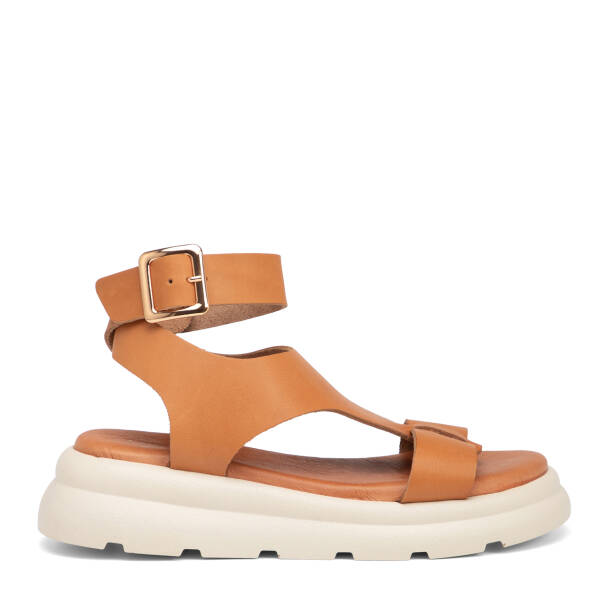 Taba Hakiki Deri Kadın Sandalet - K25Y1SN67991-A29 