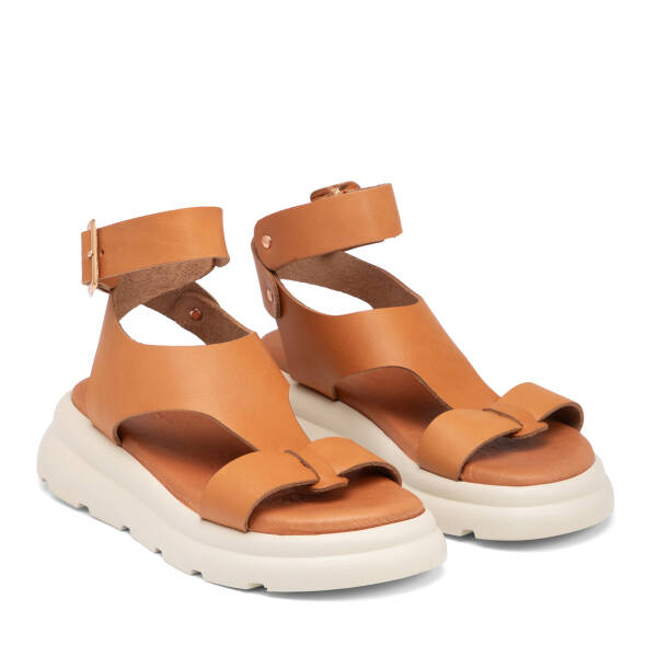 Taba Hakiki Deri Kadın Sandalet - K25Y1SN67991-A29 - 2