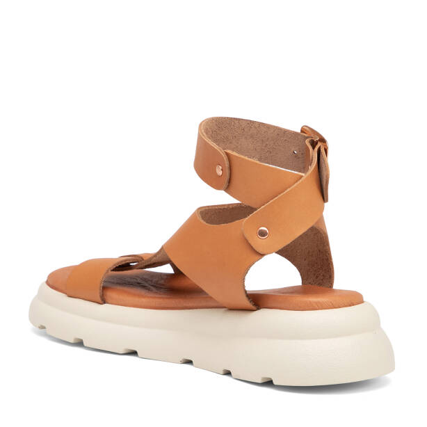 Taba Hakiki Deri Kadın Sandalet - K25Y1SN67991-A29 - 4