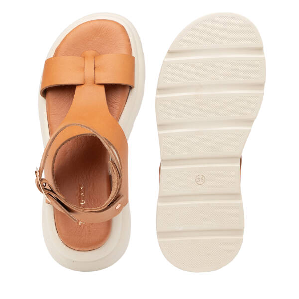 Taba Hakiki Deri Kadın Sandalet - K25Y1SN67991-A29 - 6