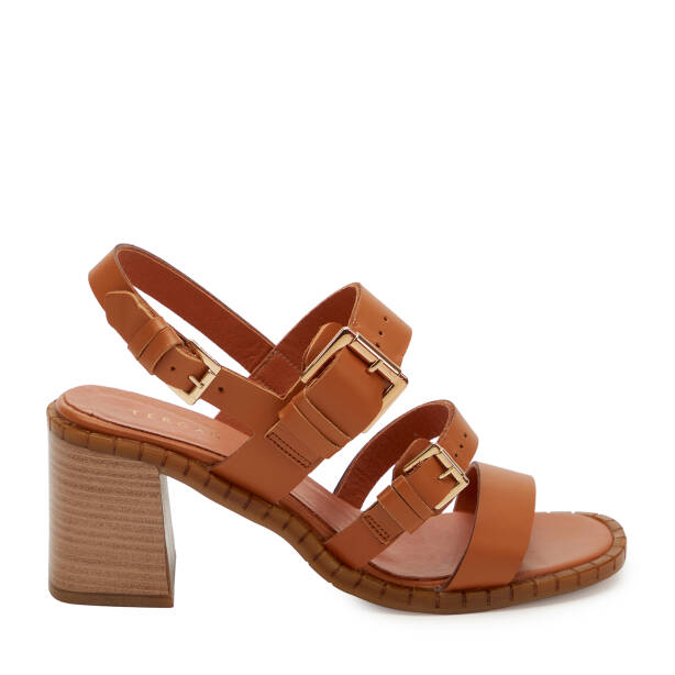 Taba Hakiki Deri Kadın Sandalet - K25Y1SN68018-A29 - 1