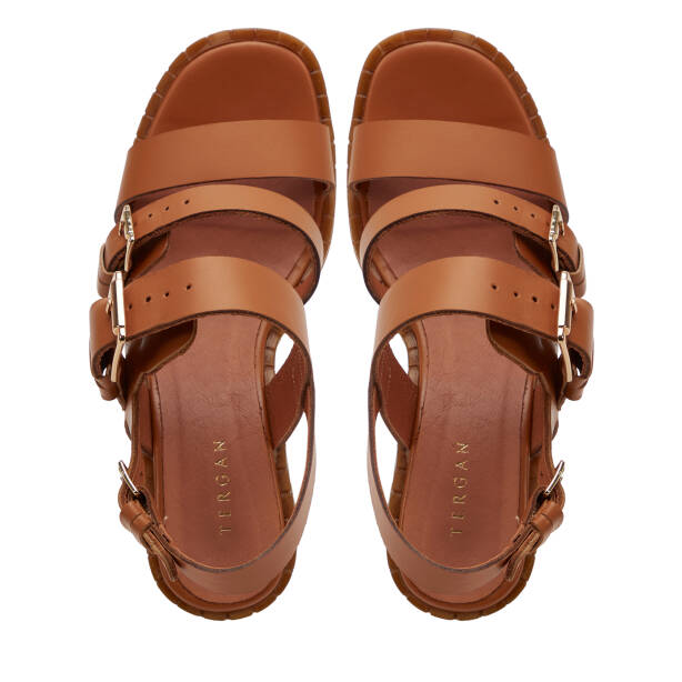 Taba Hakiki Deri Kadın Sandalet - K25Y1SN68018-A29 - 5