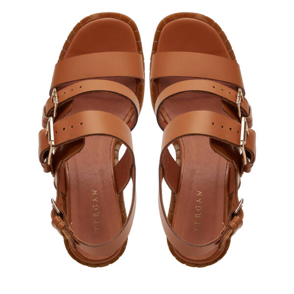 Taba Hakiki Deri Kadın Sandalet - K25Y1SN68018-A29 - 5