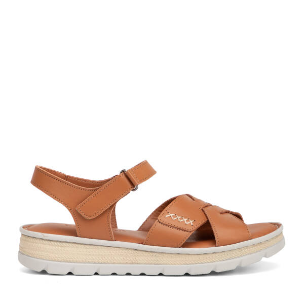 Taba Hakiki Deri Kadın Sandalet - K26Y1SN68373-A29 - 1