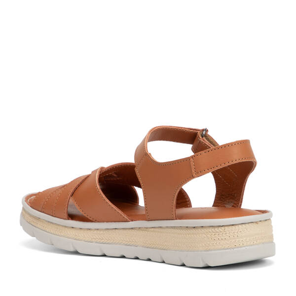 Taba Hakiki Deri Kadın Sandalet - K26Y1SN68373-A29 - 4