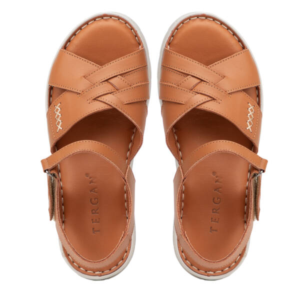 Taba Hakiki Deri Kadın Sandalet - K26Y1SN68373-A29 - 5