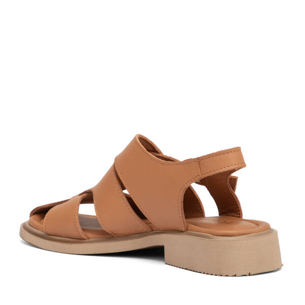Taba Hakiki Deri Kadın Sandalet - K26Y1SN68426-A29 - 4