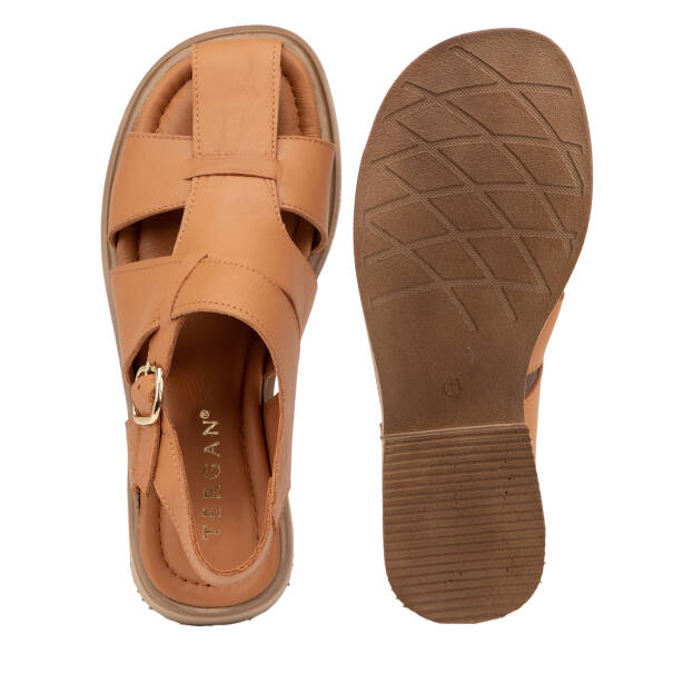 Taba Hakiki Deri Kadın Sandalet - K26Y1SN68426-A29 - 6