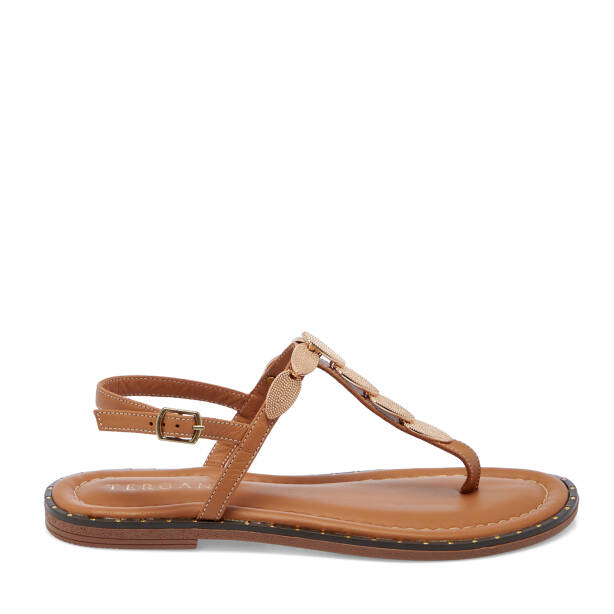 Taba Hakiki Deri Kadın Sandalet - K26Y1SN68430-A29 - 3