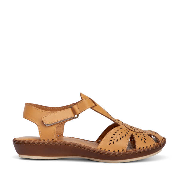 Taba Hakiki Deri Kadın Sandalet - K26Y1SN68446-A29 - 1