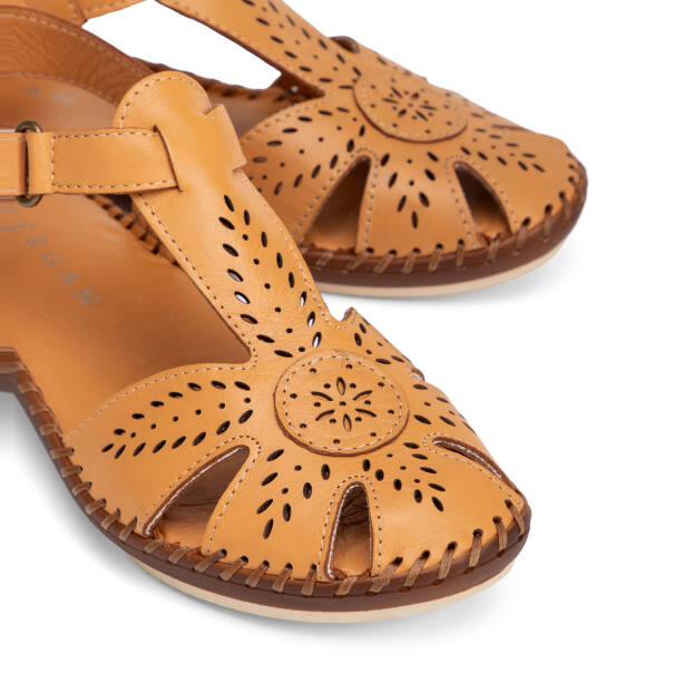 Taba Hakiki Deri Kadın Sandalet - K26Y1SN68446-A29 - 3