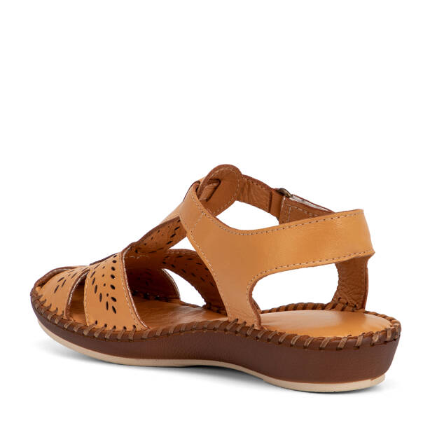 Taba Hakiki Deri Kadın Sandalet - K26Y1SN68446-A29 - 4