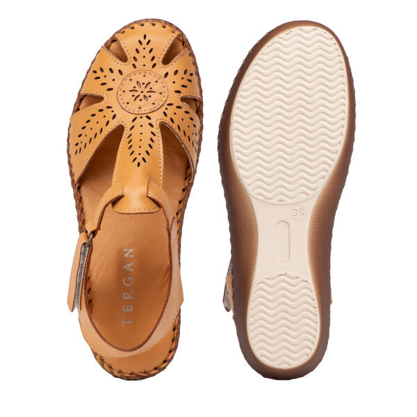 Taba Hakiki Deri Kadın Sandalet - K26Y1SN68446-A29 - 6