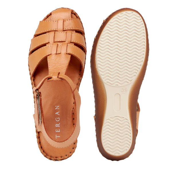 Taba Hakiki Deri Kadın Sandalet - K26Y1SN68447-A29 - 6