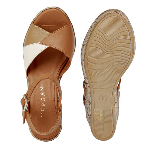 Taba Hakiki Deri Kadın Sandalet - K26Y1SN68488-A29 - 6