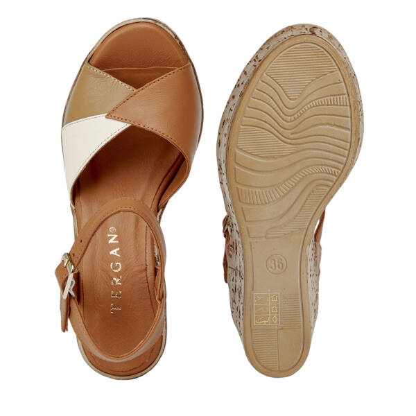 Taba Hakiki Deri Kadın Sandalet - K26Y1SN68488-A29 - 6