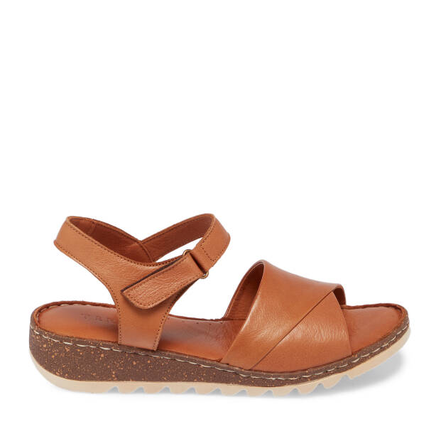 Taba Hakiki Deri Kadın Sandalet - K26Y1SN68501-A29 - 1