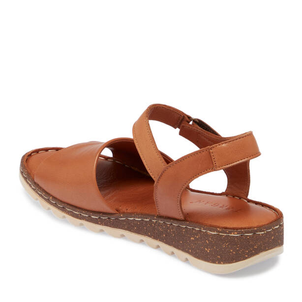 Taba Hakiki Deri Kadın Sandalet - K26Y1SN68501-A29 - 3