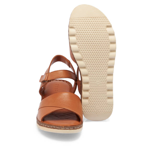 Taba Hakiki Deri Kadın Sandalet - K26Y1SN68501-A29 - 4