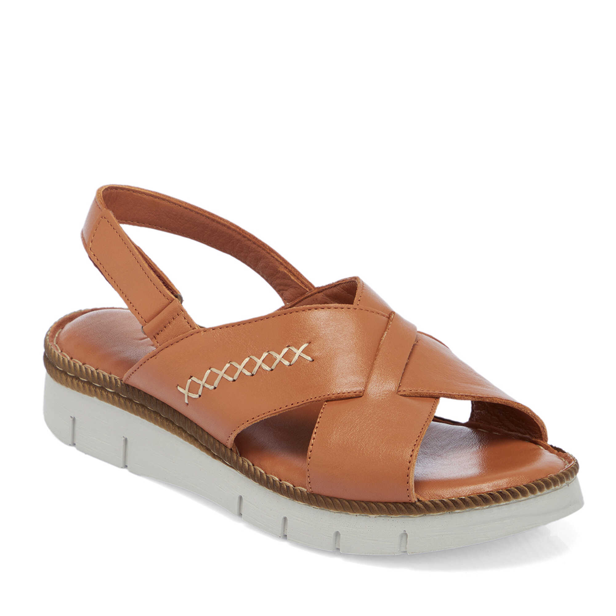 Taba Hakiki Deri Kadın Sandalet - K26Y1SN68542-A29