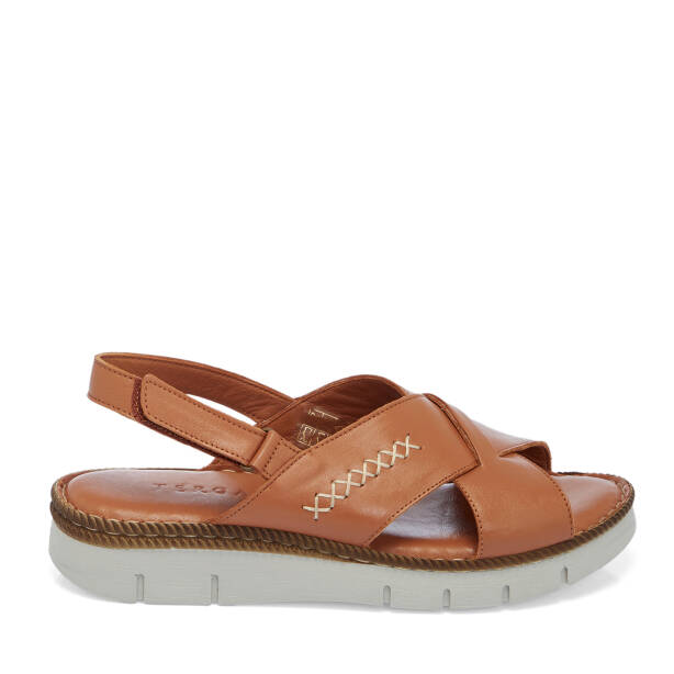 Taba Hakiki Deri Kadın Sandalet - K26Y1SN68542-A29 - 3