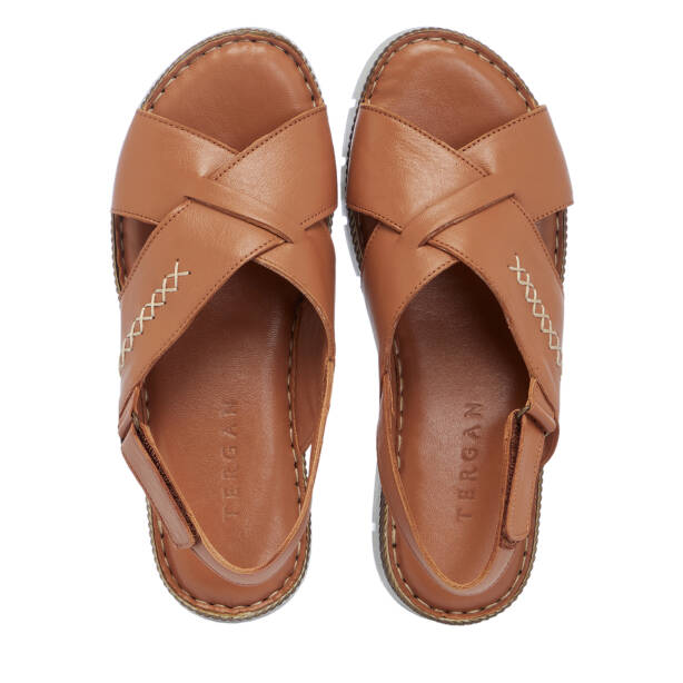 Taba Hakiki Deri Kadın Sandalet - K26Y1SN68542-A29 - 5