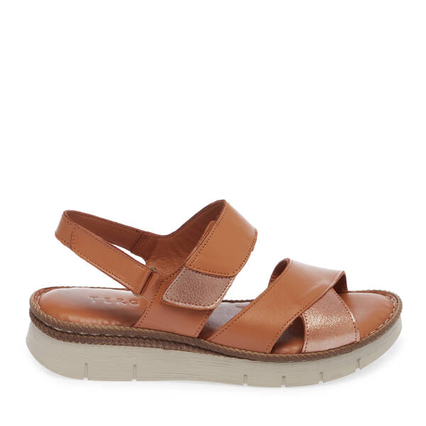 Taba Hakiki Deri Kadın Sandalet - K26Y1SN68543-A29 - 3