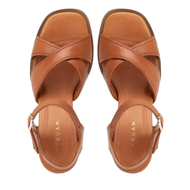 Taba Hakiki Deri Kadın Sandalet - K26Y1SN68575-A29 - 5