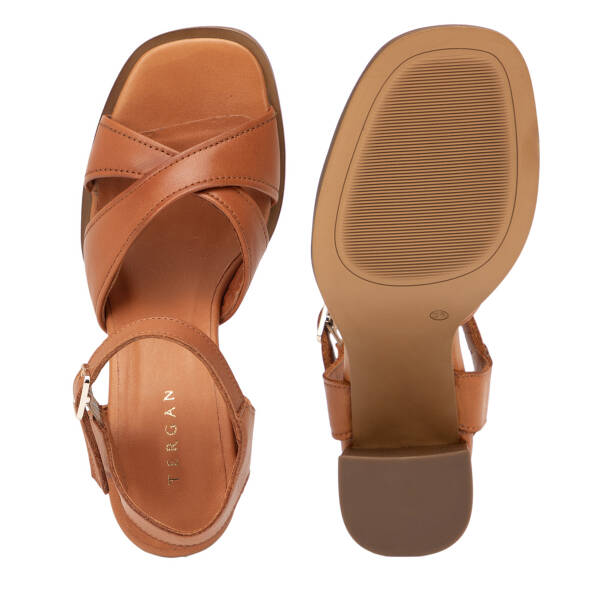 Taba Hakiki Deri Kadın Sandalet - K26Y1SN68575-A29 - 6