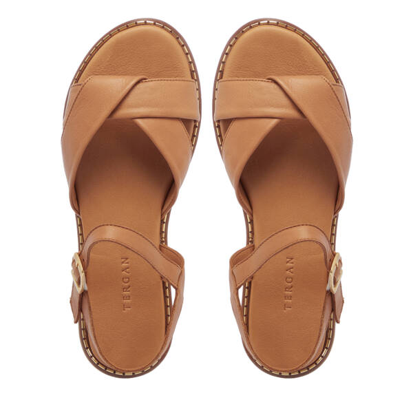 Taba Hakiki Deri Kadın Sandalet - K26Y1SN68581-A29 - 5