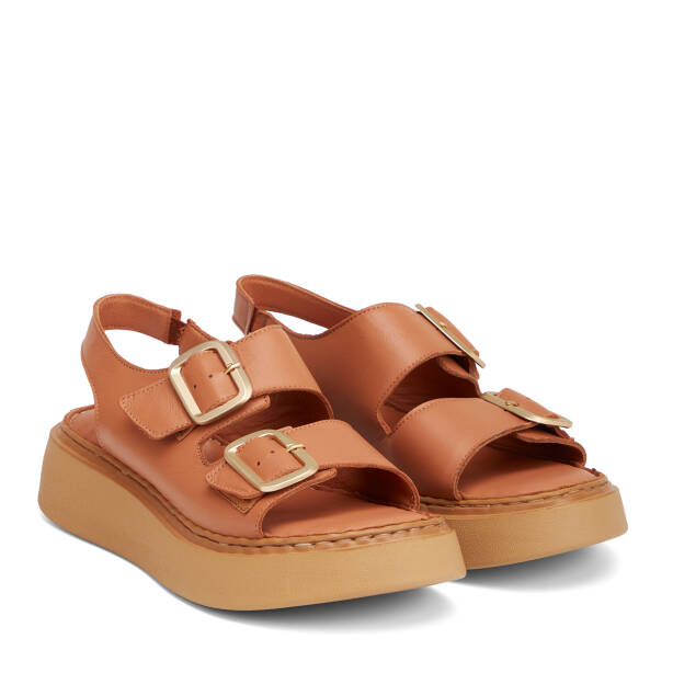Taba Hakiki Deri Kadın Sandalet - K26Y1SN68626-A29 - 2