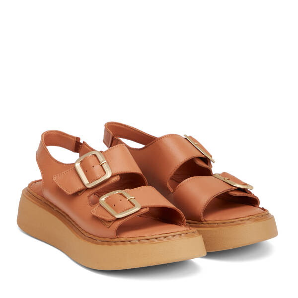 Taba Hakiki Deri Kadın Sandalet - K26Y1SN68626-A29 - 2
