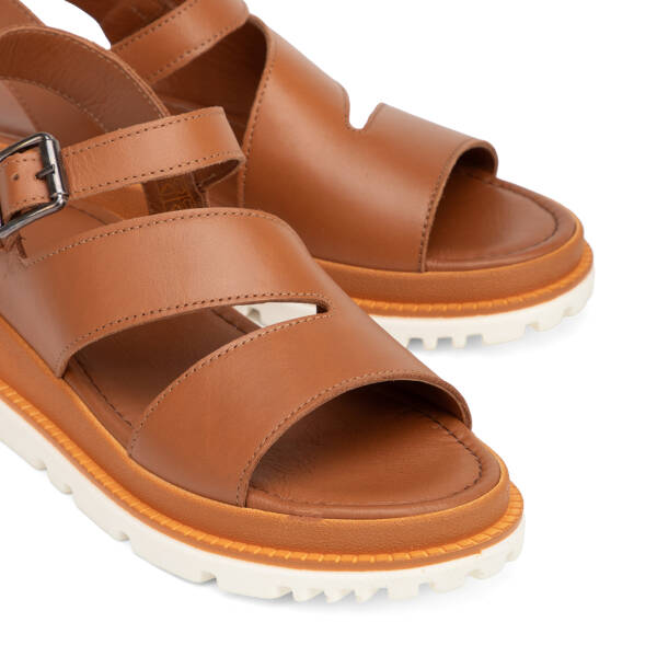 Taba Hakiki Deri Kadın Sandalet - K26Y1SN68657-A29 - 3
