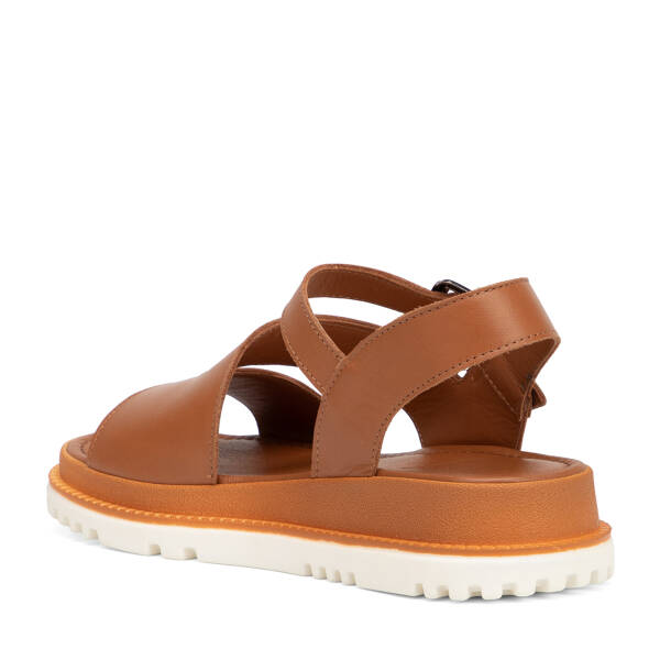 Taba Hakiki Deri Kadın Sandalet - K26Y1SN68657-A29 - 4