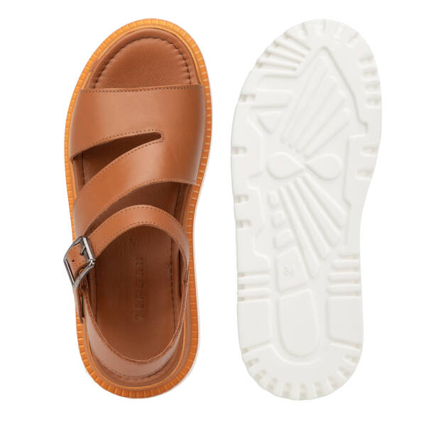 Taba Hakiki Deri Kadın Sandalet - K26Y1SN68657-A29 - 6