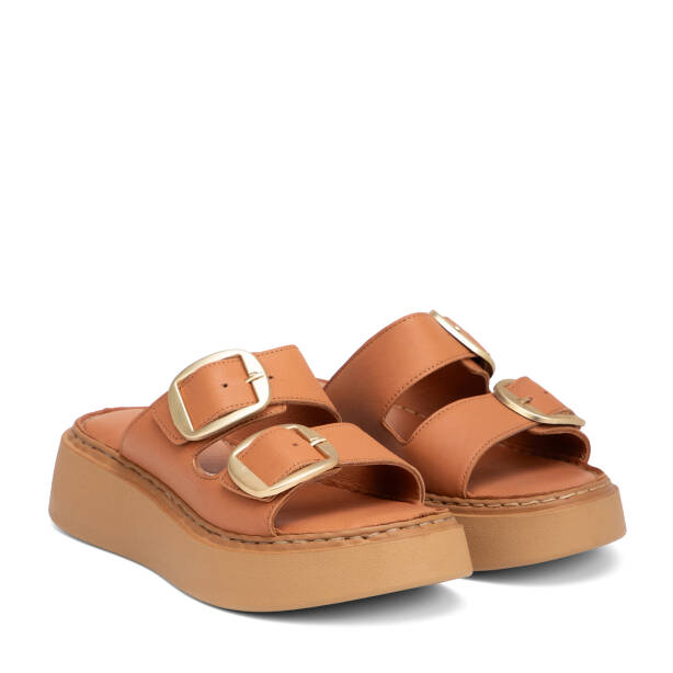 Taba Hakiki Deri Kadın Sandalet - K26Y1TR68627-A29 - 2
