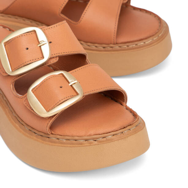 Taba Hakiki Deri Kadın Sandalet - K26Y1TR68627-A29 - 3