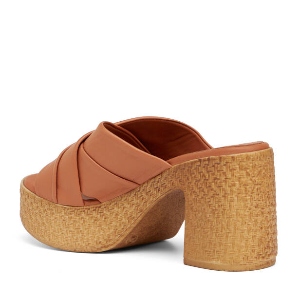 Taba Hakiki Deri Kadın Terlik - K25Y1TR67767-A29 - 4