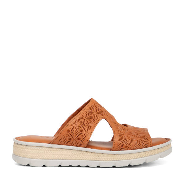 Taba Hakiki Deri Kadın Terlik - K26Y1TR68372-A29 - 1