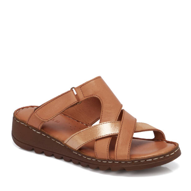 Taba Hakiki Deri Kadın Terlik - K26Y1TR68500-A29 - 2