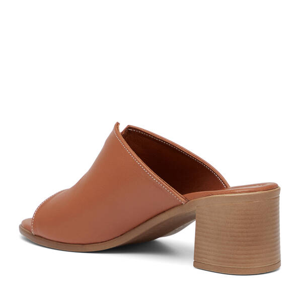 Taba Hakiki Deri Kadın Terlik - K26Y1TR68524-A29 - 4