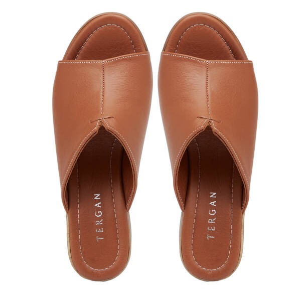 Taba Hakiki Deri Kadın Terlik - K26Y1TR68524-A29 - 5