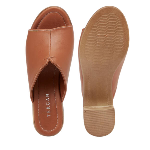 Taba Hakiki Deri Kadın Terlik - K26Y1TR68524-A29 - 6