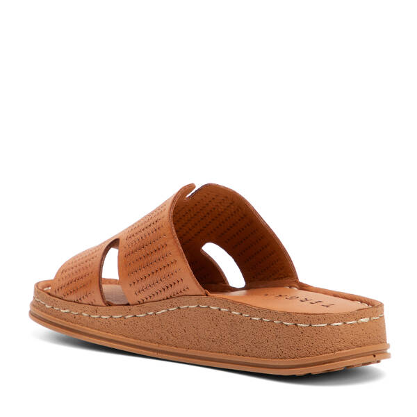 Taba Hakiki Deri Kadın Terlik - K4METR068705-L8R - 4