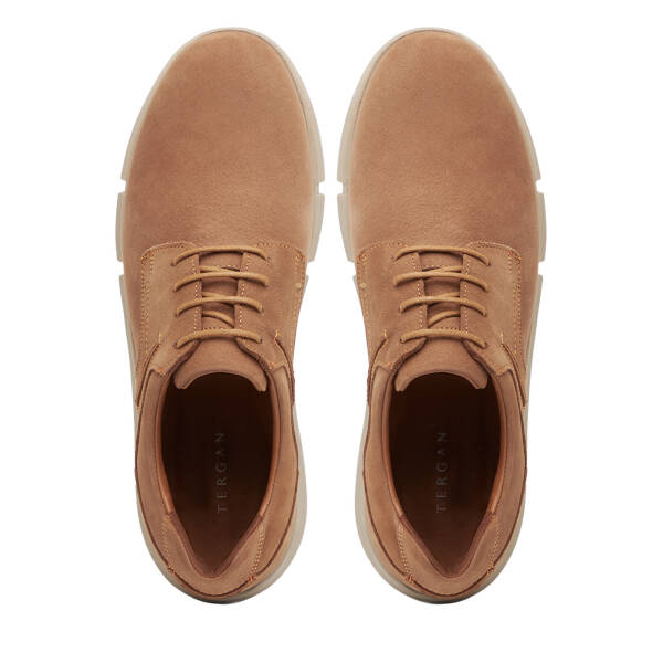 Taba Hakiki Nubuk Deri Erkek Casual Ayakkabı - E26I1AY57645-X27 - 5