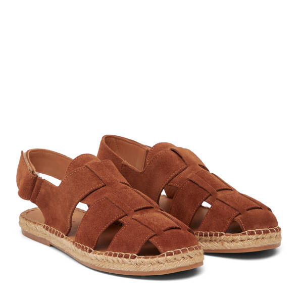 Taba Hakiki Süet Deri Erkek Espadril - E26Y1SN57626-K59 - 2